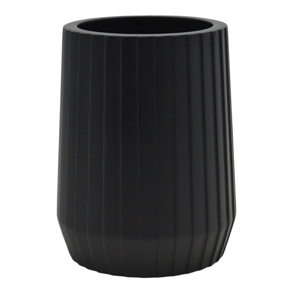 ΠΟΤΗΡΟΘΗΚΗ ΠΟΛΥΕΣΤΕΡΙΚΗ ΜΑΥΡΗ ΜΕ ΡΙΓΕΣ 7,7x7,7x10εκ.ANKOR