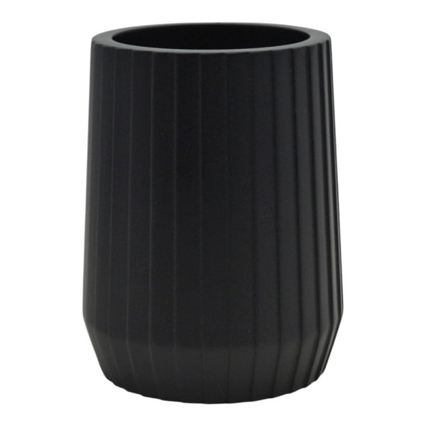 ΠΟΤΗΡΟΘΗΚΗ ΠΟΛΥΕΣΤΕΡΙΚΗ ΜΑΥΡΗ ΜΕ ΡΙΓΕΣ 7,7x7,7x10εκ.ANKOR