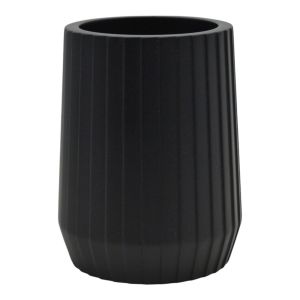 ΠΟΤΗΡΟΘΗΚΗ ΠΟΛΥΕΣΤΕΡΙΚΗ ΜΑΥΡΗ ΜΕ ΡΙΓΕΣ 7,7x7,7x10εκ.ANKOR