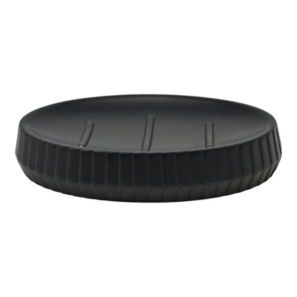 ΣΑΠΟΥΝΟΘΗΚΗ ΠΟΛΥΕΣΤΕΡΙΚΗ ΜΑΥΡΗ ΜΕ ΡΙΓΕΣ 12,9x9,1x2,3εκ.ANKOR