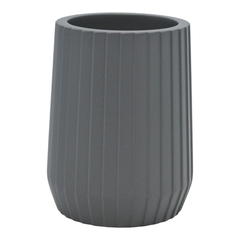 ΠΟΤΗΡΟΘΗΚΗ ΠΟΛΥΕΣΤΕΡΙΚΗ ΓΚΡΙ ΜΕ ΡΙΓΕΣ 7,7x7,7x10εκ.ANKOR