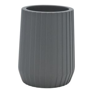 ΠΟΤΗΡΟΘΗΚΗ ΠΟΛΥΕΣΤΕΡΙΚΗ ΓΚΡΙ ΜΕ ΡΙΓΕΣ 7,7x7,7x10εκ.ANKOR