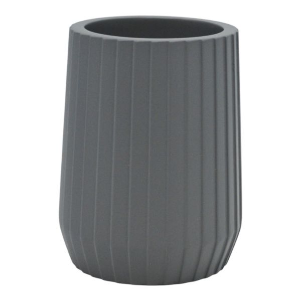 ΠΟΤΗΡΟΘΗΚΗ ΠΟΛΥΕΣΤΕΡΙΚΗ ΓΚΡΙ ΜΕ ΡΙΓΕΣ 7,7x7,7x10εκ.ANKOR