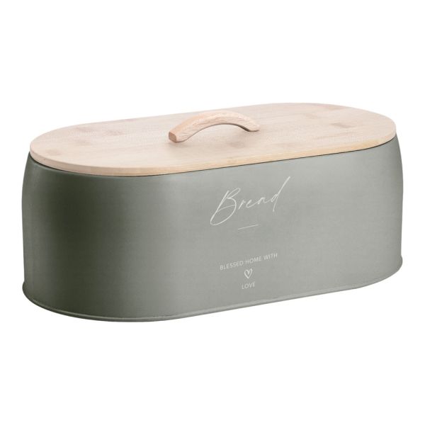 ΨΩΜΙΕΡΑ ΜΕΤΑΛΛΙΚΗ ΛΑΔΙ Bread ΜΕ ΜΠΑΜΠΟΥ ΚΑΠΑΚΙ 35,5x19,7x12εκ. ANKOR