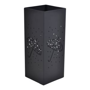 ΟΜΠΡΕΛΟΘΗΚΗ ΜΕΤΑΛΛΙΚΗ ΤΕΤΡΑΓΩΝΗ ΜΑΥΡΗ ΜΑΤ 20x20x50εκ.ANKOR