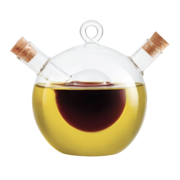 ΓΥΑΛΙΝΟ ΔΟΧΕΙΟ ΓΙΑ ΛΑΔΙ ΚΑΙ ΞΥΔΙ ΑΠΟ ΒΟΡΙΟΠΥΡΙΤΙΚΟ ΓΥΑΛΙ 11x11x11,5εκ. ANKOR