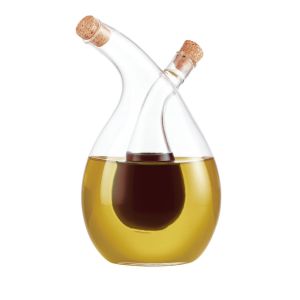 ΓΥΑΛΙΝΟ ΔΟΧΕΙΟ ΓΙΑ ΛΑΔΙ ΚΑΙ ΞΥΔΙ ΑΠΟ ΒΟΡΙΟΠΥΡΙΤΙΚΟ ΓΥΑΛΙ 6,5x6,5x17εκ. ANKOR