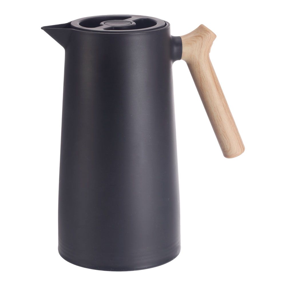 ΚΑΝΑΤΑ ΘΕΡΜΟΣ 1lt ΜΑΥΡΟ ΧΡΩΜΑ ΚΑΙ ΛΑΒΗ ΟΨΗ ΞΥΛΟΥ 12,5x24εκ. ANKOR