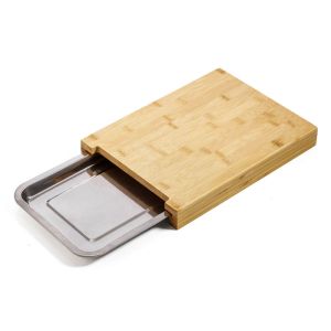 ΞΥΛΟ ΚΟΠΗΣ ΜΠΑΜΠΟΥ ΜΕ INOX ΔΙΣΚΑΚΙ 33x24,5x4εκ. ANKOR