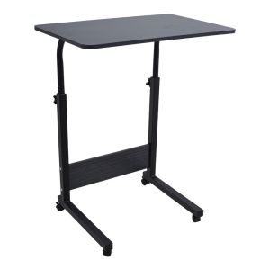 ΤΡΑΠΕΖΙ ΤΗΛΕΣΚΟΠΙΚΟ ΤΡΟΧΗΛΑΤΟ ΣΕ ΜΑΥΡΟ ΧΡΩΜΑ 60x40x89εκ. ANKOR