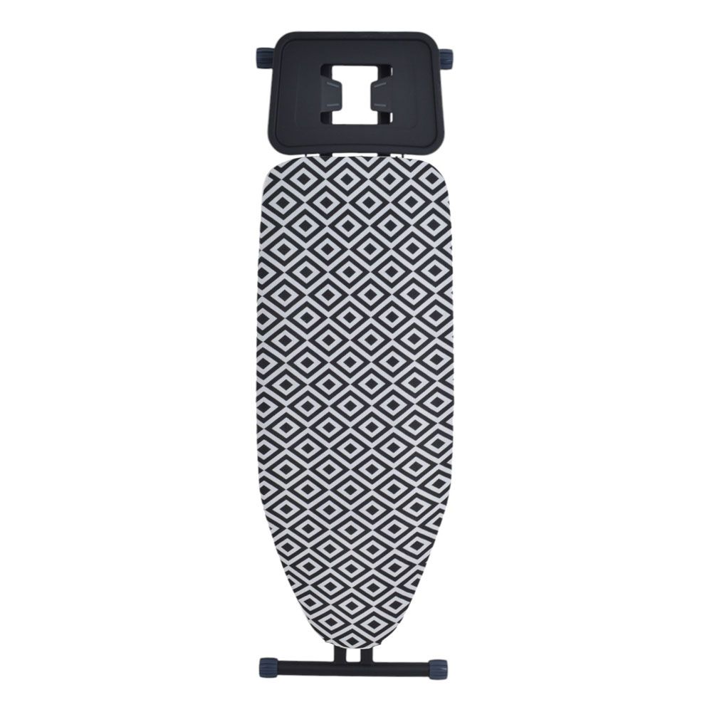 ΣΙΔΕΡΩΣΤΡΑ XL 45x120εκ ΜΑΥΡΗ ΜΑΤ 100% ΒΑΜΒΑΚΕΡΟ ΚΑΛΥΜΜΑ ΥΨΟΣ 71-94εκ. ANKOR