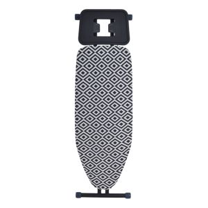 ΣΙΔΕΡΩΣΤΡΑ XL 45x120εκ ΜΑΥΡΗ ΜΑΤ 100% ΒΑΜΒΑΚΕΡΟ ΚΑΛΥΜΜΑ ΥΨΟΣ 71-94εκ. ANKOR