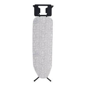 ΣΙΔΕΡΩΣΤΡΑ 34x110εκ ΜΑΥΡΗ ΜΑΤ 100% ΒΑΜΒΑΚΕΡΟ ΚΑΛΥΜΜΑ ΥΨΟΣ 60-88εκ. ANKOR