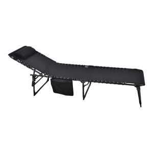 ΞΑΠΛΩΣΤΡΑ ΜΕΤΑΛΛΙΚΗ ΠΤΥΣΣΟΜΕΝΗ ΜΕ ΜΑΞΙΛΑΡΙ ΣΕ ΜΑΥΡΟ ΧΡΩΜΑ 190x60x35εκ. ANKOR