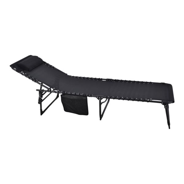 ΞΑΠΛΩΣΤΡΑ ΜΕΤΑΛΛΙΚΗ ΠΤΥΣΣΟΜΕΝΗ ΜΕ ΜΑΞΙΛΑΡΙ ΣΕ ΜΑΥΡΟ ΧΡΩΜΑ 190x60x35εκ. ANKOR