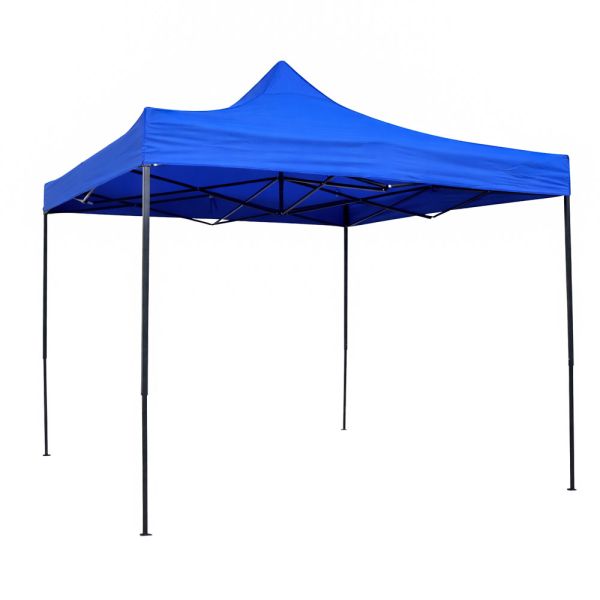 ΚΙΟΣΚΙ ΠΤΥΣΣΟΜΕΝΟ ΜΕ ΜΕΤΑΛΛΙΚΟ ΣΚΕΛΕΤΟ ΚΑΙ ΑΔΙΑΒΡΟΧΟ ΥΦΑΣΜΑ 420D ΣΕ ΜΠΛΕ ΧΡΩΜΑ 3x3x3,2m ANKOR