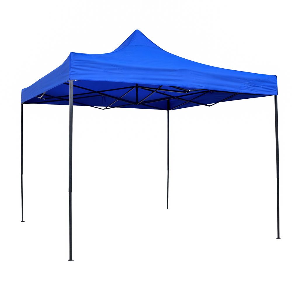 ΚΙΟΣΚΙ ΠΤΥΣΣΟΜΕΝΟ ΜΕ ΜΕΤΑΛΛΙΚΟ ΣΚΕΛΕΤΟ ΚΑΙ ΑΔΙΑΒΡΟΧΟ ΥΦΑΣΜΑ 420D ΣΕ ΜΠΛΕ ΧΡΩΜΑ 3x3x3,2m ANKOR