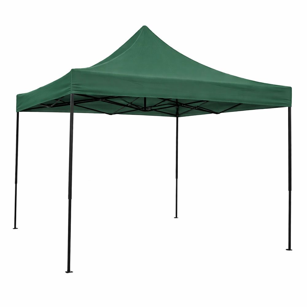 ΚΙΟΣΚΙ ΠΤΥΣΣΟΜΕΝΟ ΜΕ ΜΕΤΑΛΛΙΚΟ ΣΚΕΛΕΤΟ ΚΑΙ ΑΔΙΑΒΡΟΧΟ ΥΦΑΣΜΑ 420D ΣΕ ΣΚΟΥΡΟ ΠΡΑΣΙΝΟ ΧΡΩΜΑ 3x3x3,2m ANKOR