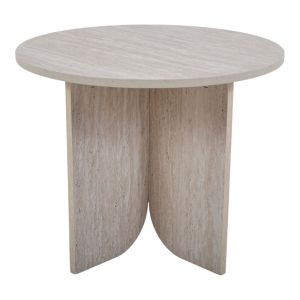 ΤΡΑΠΕΖΙ ΞΥΛΙΝΟ ΜΕ ΟΨΗ ΦΥΣΙΚΗΣ ΠΕΤΡΑΣ 50x50x40εκ. ANKOR