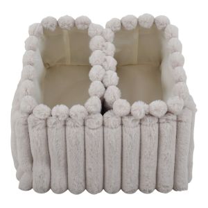 ΣΕΤ 3 ΚΑΛΑΘΙΩΝ ΒΕΛΟΥΔΙΝΑ ΣΕ ΜΠΕΖ ΧΡΩΜΑ ANKOR