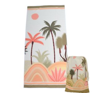 ΠΕΤΣΕΤΑ MICROFIBER 200gsm ΜΕ ΘΗΚΗ ΚΑΙ ΣΧΕΔΙΟ ΟΥΡΑΝΙΟ ΤΟΞΟ 80x160εκ. ANKOR