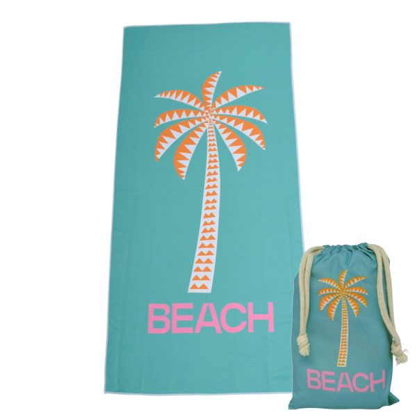 ΠΕΤΣΕΤΑ MICROFIBER 200gsm ΜΕ ΘΗΚΗ ΚΑΙ ΣΧΕΔΙΟ ΦΟΙΝΙΚΑ 80x160εκ. ANKOR