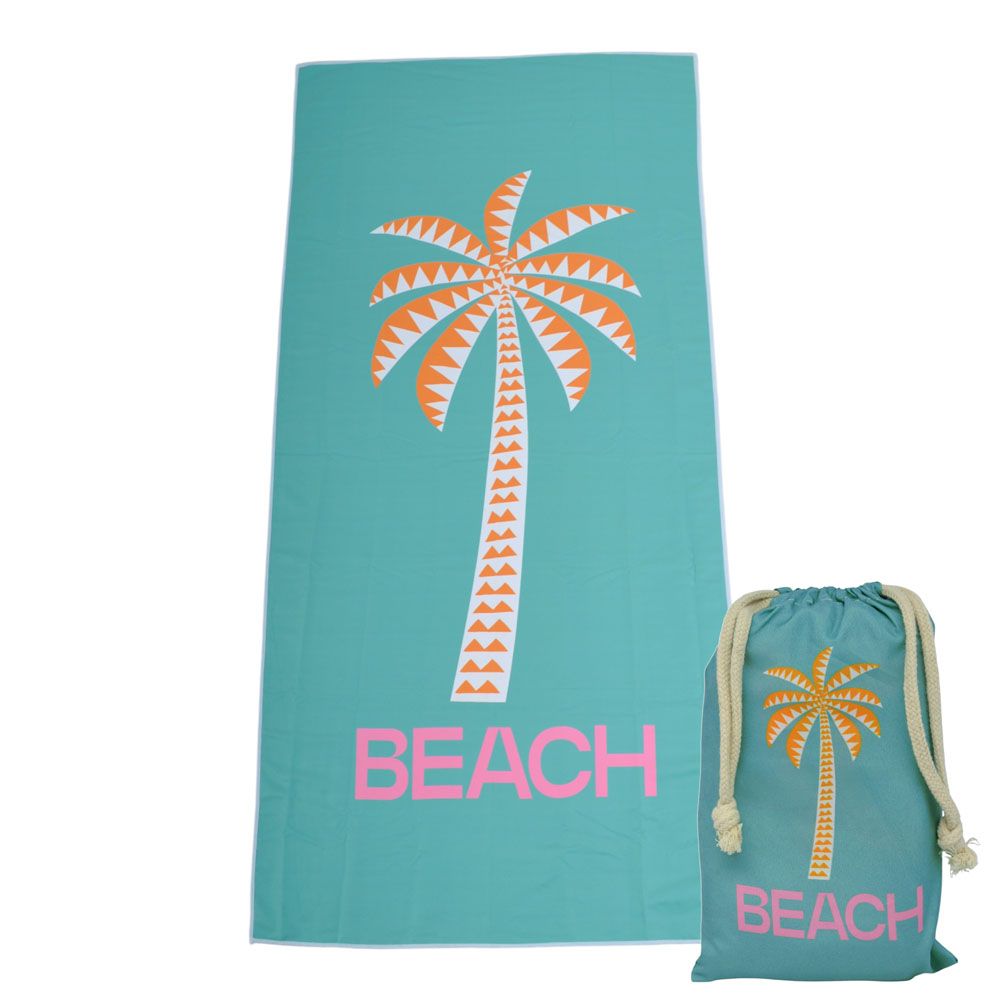 ΠΕΤΣΕΤΑ MICROFIBER 200gsm ΜΕ ΘΗΚΗ ΚΑΙ ΣΧΕΔΙΟ ΦΟΙΝΙΚΑ 80x160εκ. ANKOR