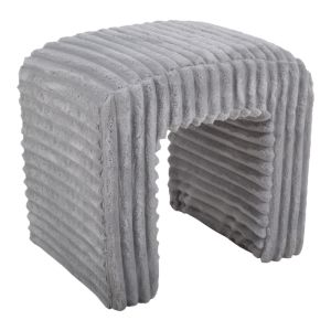 ΣΚΑΜΠΟ ΒΕΛΟΥΔΙΝΟ ΣΕ ΓΚΡΙ ΧΡΩΜΑ 43x35x41εκ. ANKOR