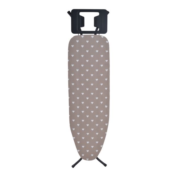 ΣΙΔΕΡΩΣΤΡΑ 34x110εκ ΜΑΥΡΗ ΜΑΤ 100% ΒΑΜΒΑΚΕΡΟ ΚΑΛΥΜΜΑ ΥΨΟΣ 60-88εκ. ANKOR