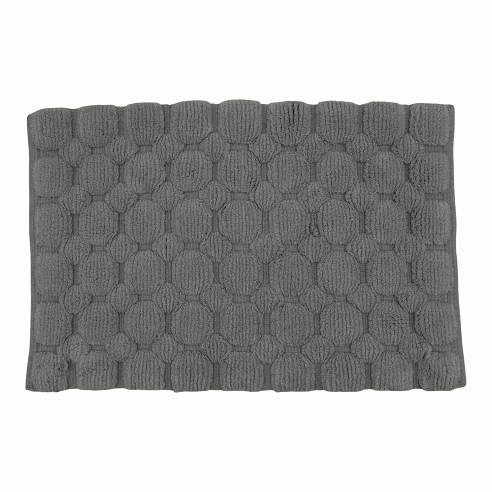 ΠΑΤΑΚΙ ΜΠΑΝΙΟΥ ΥΦΑΝΤΟ ΧΕΙΡΟΠΟΙΗΤΟ 1800gsm ΜΕ ΑΝΤΙΟΛΙΣΘΗΤΙΚΗ ΒΑΣΗ ΓΚΡΙ 50x80εκ. ANKOR