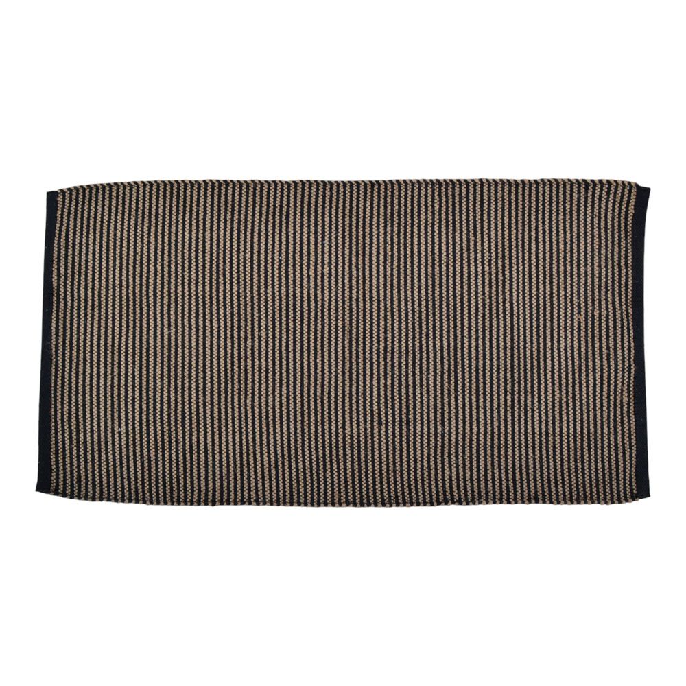 ΧΑΛΙ ΔΙΑΔΡΟΜΟΣ ΑΠΟ ΓΙΟΥΤΑ ΚΑΙ ΒΑΜΒΑΚΙ 60x120εκ. ΡΙΓΕ ΜΟΤΙΒΟ ΣΕ ΜΑΥΡΟ ΚΑΙ ΦΥΣΙΚΟ ΧΡΩΜΑ ANKOR