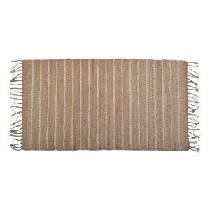 ΧΑΛΙ ΔΙΑΔΡΟΜΟΣ ΑΠΟ ΓΙΟΥΤΑ ΚΑΙ ΒΑΜΒΑΚΙ 70x140εκ. ΡΙΓΕ ΜΟΤΙΒΟ ΣΕ ΜΠΕΖ ΚΑΙ ΦΥΣΙΚΟ ΧΡΩΜΑ ANKOR