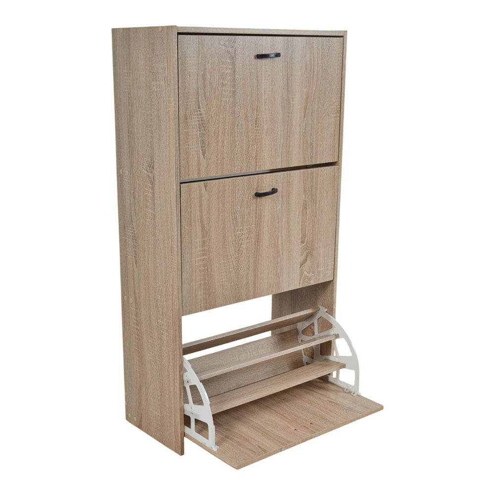 ΠΑΠΟΥΤΣΟΘΗΚΗ ΤΡΙΠΛΗ ΞΥΛΙΝΗ ΣΕ ΦΥΣΙΚΟ ΧΡΩΜΑ 63x30x119εκ. ANKOR