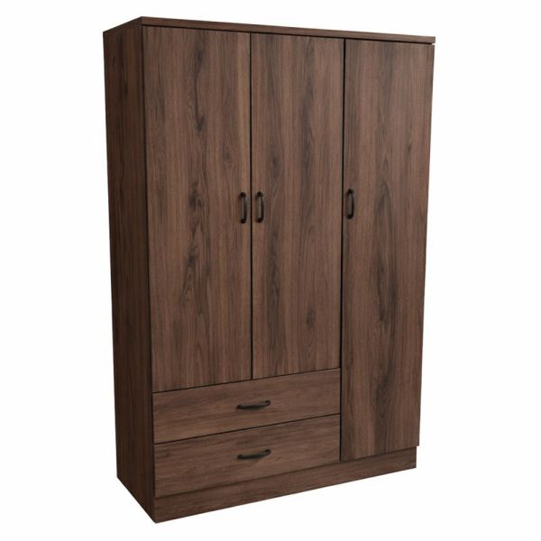 ΝΤΟΥΛΑΠΑ ΞΥΛΙΝΗ ΤΡΙΦΥΛΛΗ ΜΕ 2 ΣΥΡΤΑΡΙΑ ΣΕ ΚΑΡΥΔΙ ΧΡΩΜΑ 120x52x190 εκ. ANKOR