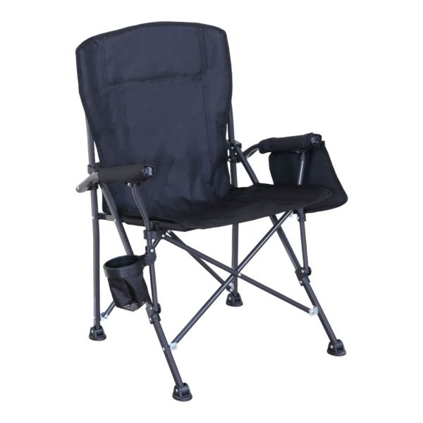 ΚΑΡΕΚΛΑ CAMPING ΠΤΥΣΣΟΜΕΝΗ ΒΑΡΕΩΣ ΤΥΠΟΥ ΣΕ ΜΑΥΡΟ ΧΡΩΜΑ 54x44x91εκ. ANKOR