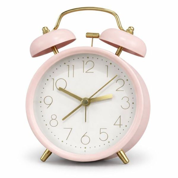 ΞΥΠΝΗΤΗΡΙ ΜΕΤΑΛΛΙΚΟ ΑΘΟΡΥΒΟ ΡΕΤΡΟ ΣΕ ΡΟΖ ΜΑΤ ΧΡΩΜΑ 9,8x5,8x13,5εκ. ANKOR