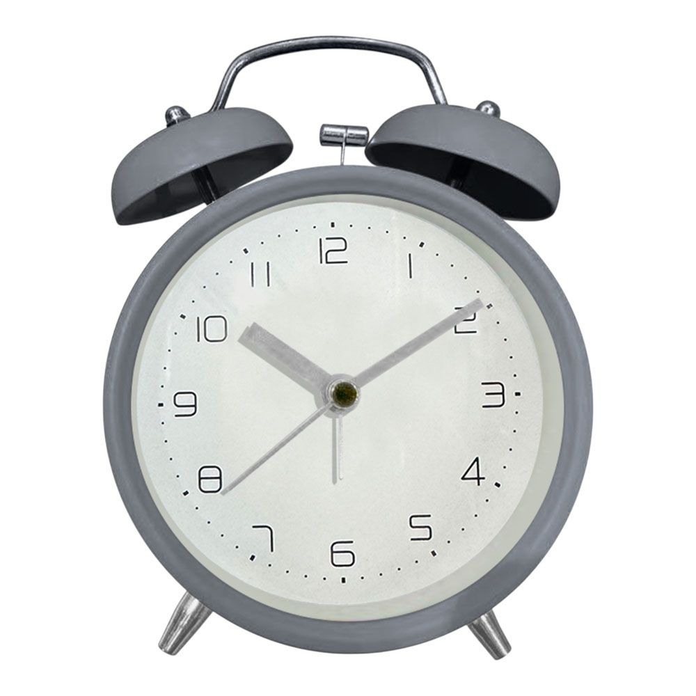 ΞΥΠΝΗΤΗΡΙ ΜΕΤΑΛΛΙΚΟ ΑΘΟΡΥΒΟ ΡΕΤΡΟ ΣΕ ΓΚΡΙ ΜΑΤ ΧΡΩΜΑ 9,8x5,8x13,5εκ. ANKOR