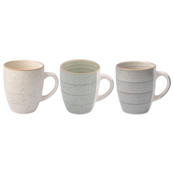 ΚΟΥΠΑ STONEWARE 355ml ΣΕ ΜΠΕΖ, ΓΚΡΙ ΚΑΙ MINT ΧΡΩΜΑ ANKOR