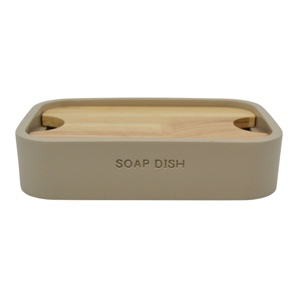 ΣΑΠΟΥΝΟΘΗΚΗ ΠΟΛΥΕΣΤΕΡΙΚΗ ΜΠΕΖ ΜΕ ΞΥΛΟ 12x7,8x2,8εκ.ANKOR