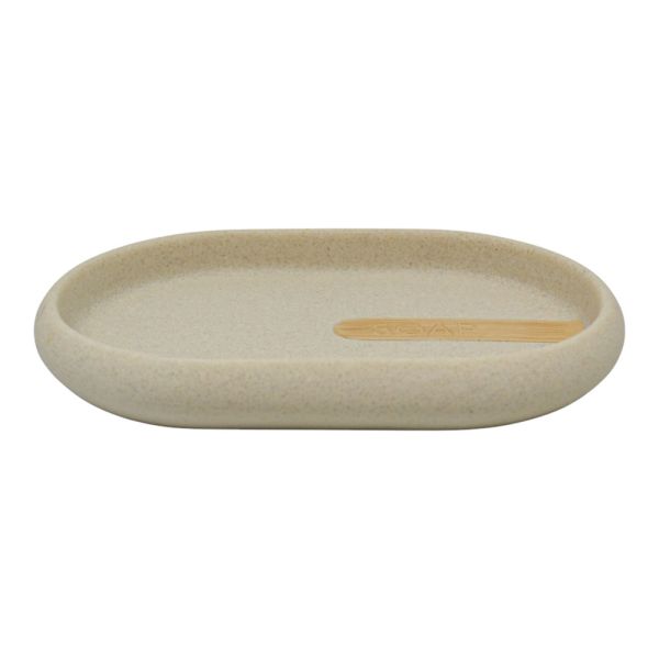 ΣΑΠΟΥΝΟΘΗΚΗ ΠΟΛΥΕΣΤΕΡΙΚΗ ΜΠΕΖ ΣΑΓΡΕ ΜΕ ΞΥΛΟ 14x9,5x2εκ. ANKOR