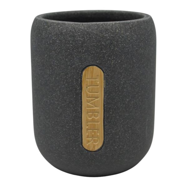 ΠΟΤΗΡΟΘΗΚΗ ΠΟΛΥΕΣΤΕΡΙΚΗ ΓΚΡΙ ΣΑΓΡΕ ΜΕ ΞΥΛΟ 8,1x8,1x10εκ.ANKOR