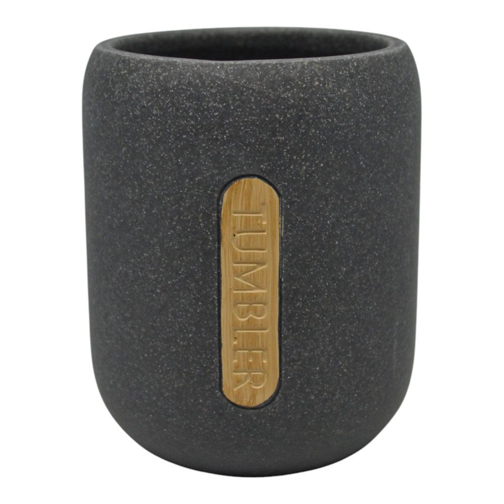 ΠΟΤΗΡΟΘΗΚΗ ΠΟΛΥΕΣΤΕΡΙΚΗ ΓΚΡΙ ΣΑΓΡΕ ΜΕ ΞΥΛΟ 8,1x8,1x10εκ.ANKOR