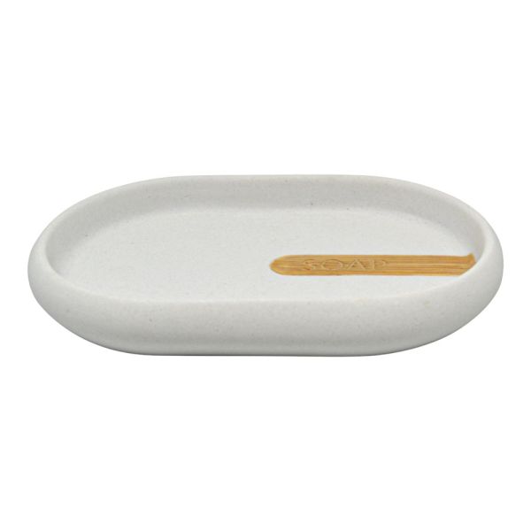 ΣΑΠΟΥΝΟΘΗΚΗ ΠΟΛΥΕΣΤΕΡΙΚΗ ΑΣΠΡΗ ΣΑΓΡΕ ΜΕ ΞΥΛΟ 14x9,5x2εκ. ANKOR