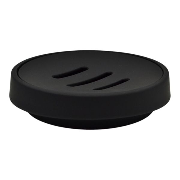 ΣΑΠΟΥΝΟΘΗΚΗ ΠΛΑΣΤΙΚΗ ABS ΜΑΥΡΗ ΜΑΤ 11,2x11,2x2,8εκ. ANKOR