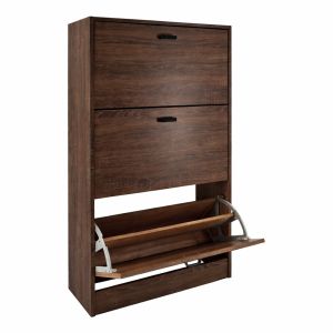 ΠΑΠΟΥΤΣΟΘΗΚΗ ΤΡΙΠΛΗ ΞΥΛΙΝΗ ΣΕ ΚΑΡΥΔΙ ΧΡΩΜΑ 63x24x115 εκ. ANKOR