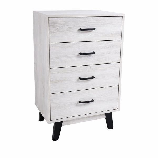 ΣΥΡΤΑΡΙΕΡΑ ΞΥΛΙΝΗ ΜΕ 4 ΣΥΡΤΑΡΙΑ ΣΕ ΑΣΠΡΟ ΧΡΩΜΑ 60x40x93εκ. ANKOR