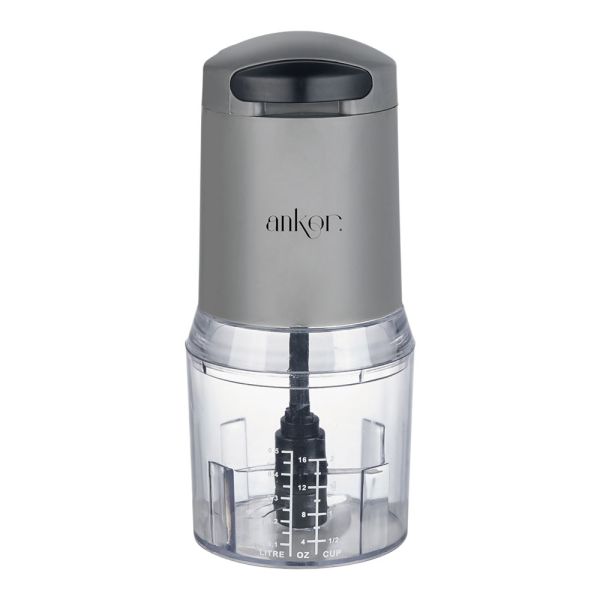 ΠΟΛΥΚΟΦΤΗΣ ANKOR ΜΕ ΔΙΠΛΗ ΛΕΠΙΔΑ 260W ΔΟΧΕΙΟ 500ml ΓΚΡΙ ΧΡΩΜΑ ANKOR