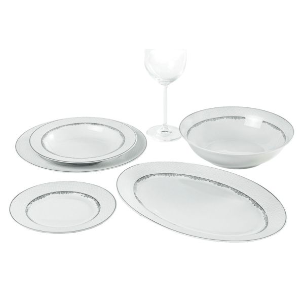 ΣΕΡΒΙΤΣΙΟ ΠΙΑΤΩΝ ΠΟΡΣΕΛΑΝΙΝΟ 20ΤΜΧ ΜΕ ΚΡΑΚΕΛΕ ΣΧΕΔΙΟ ΚΑΙ ΑΣΗΜΙ ΜΠΟΡΝΤΟΥΡΑ ANKOR