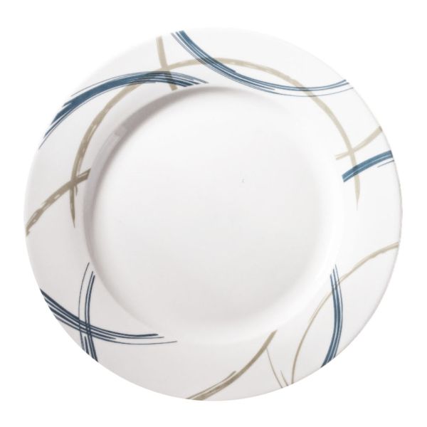 ΠΙΑΤΟ ΡΗΧΟ ΠΟΡΣΕΛΑΝΙΝΟ ΜΠΛΕ ΡΑΦ ΚΑΙ ΜΠΕΖ ΚΑΜΠΥΛΕΣ ΓΡΑΜΜΕΣ 24εκ. ANKOR