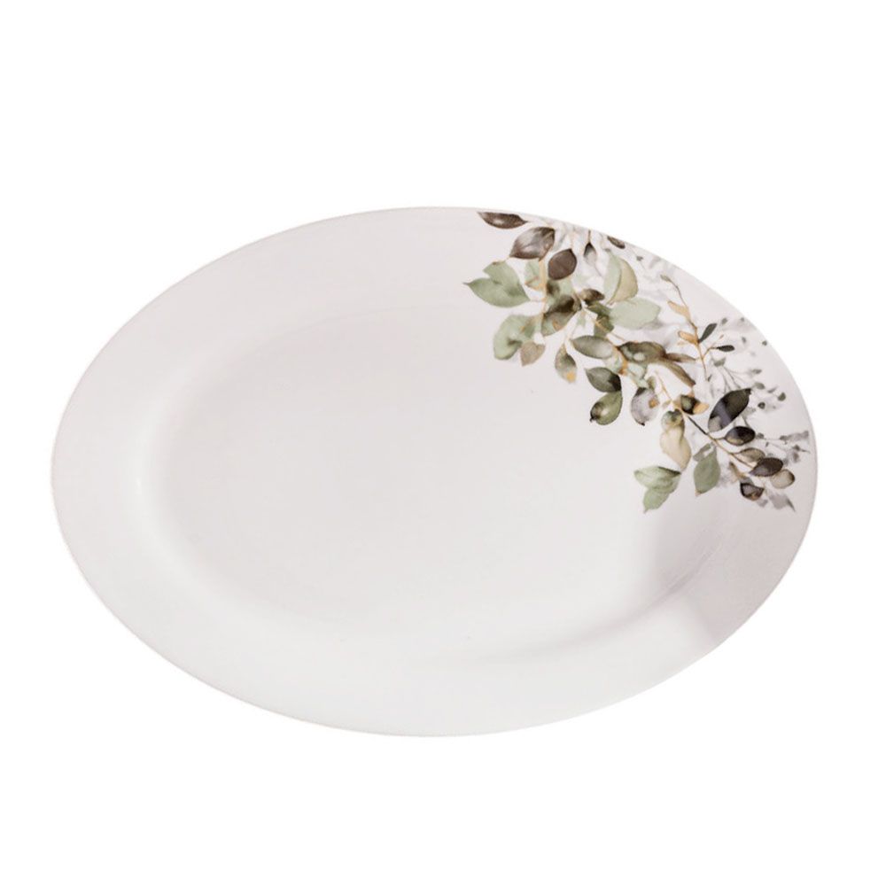 ΠΙΑΤΕΛΑ ΠΟΡΣΕΛΑΝΙΝΗ ΜΕ ΣΧΕΔΙΟ ΦΥΛΛΑ ΣΕ ΓΗΙΝΕΣ ΑΠΟΧΡΩΣΕΙΣ 30,5εκ. ANKOR